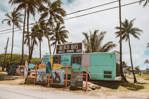 有关公车, 夏威夷, 外出吃饭的免费素材图片
