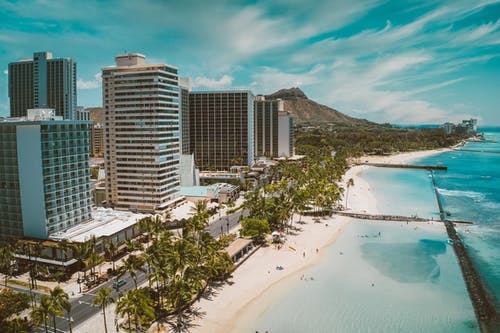 有关夏威夷, 威基基, 威基基海滩的免费素材图片