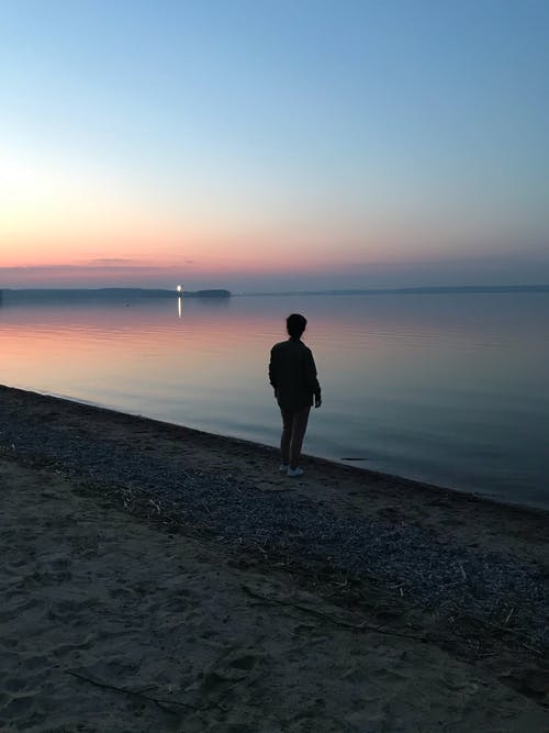 有关剪影, 反射, 地平線的免费素材图片