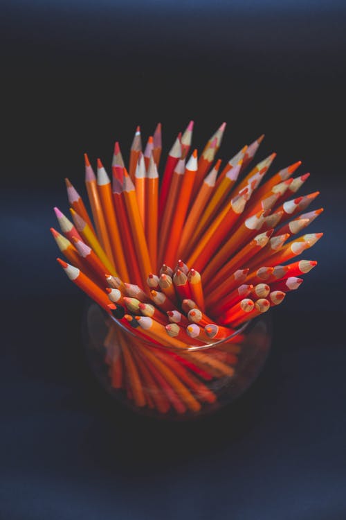 有关丰富, 彩色铅笔, 橘色的免费素材图片