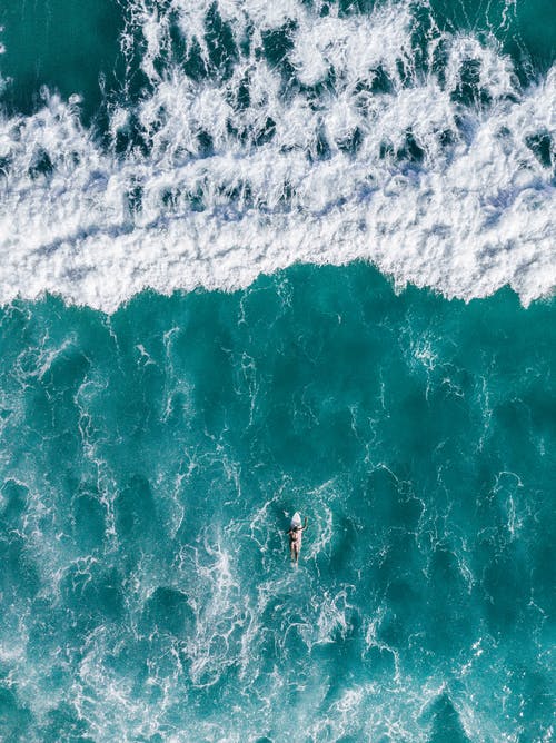 人冲浪的顶视图照片 · 免费素材图片