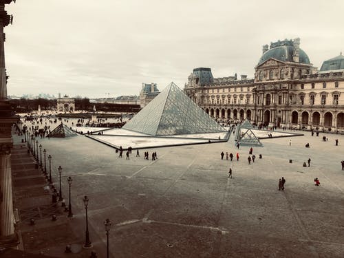 有关卢浮宫博物馆, 建筑设计, 旅行目的地的免费素材图片