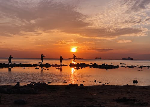 有关佩服, 全身, 剪影的免费素材图片
