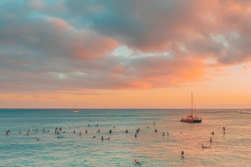 有关娱乐, 日落, 水的免费素材图片