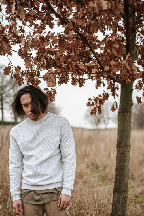 自信的民族男人，在树枝下 · 免费素材图片