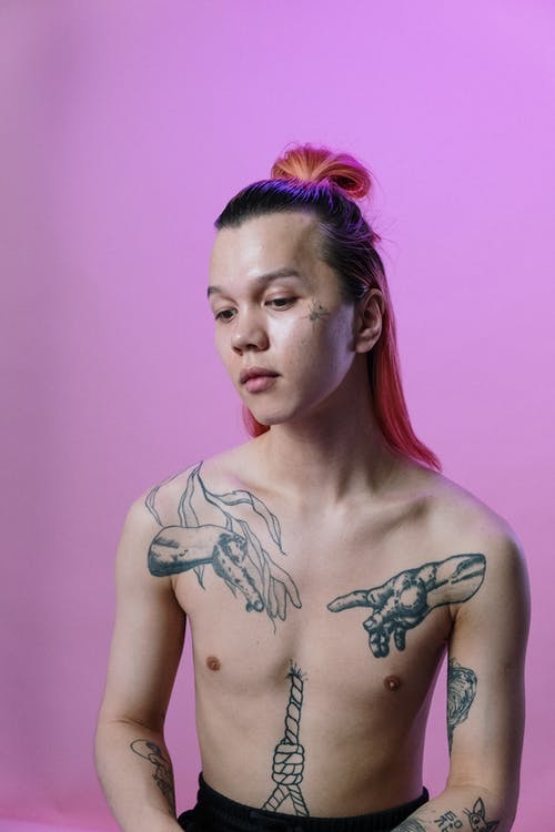 有关乳房, 人, 刺青的的免费素材图片