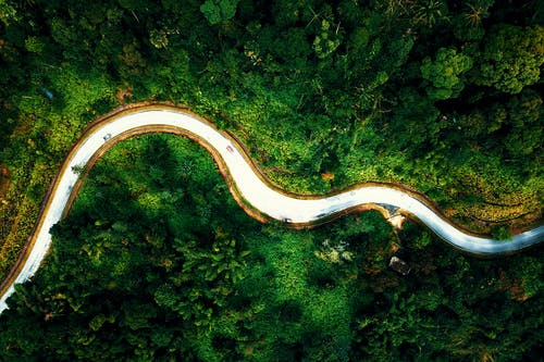 有关俯视图, 公路旅行, 地平线的免费素材图片