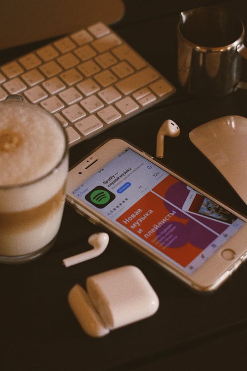 有关airpods, spotify的, 咖啡的免费素材图片