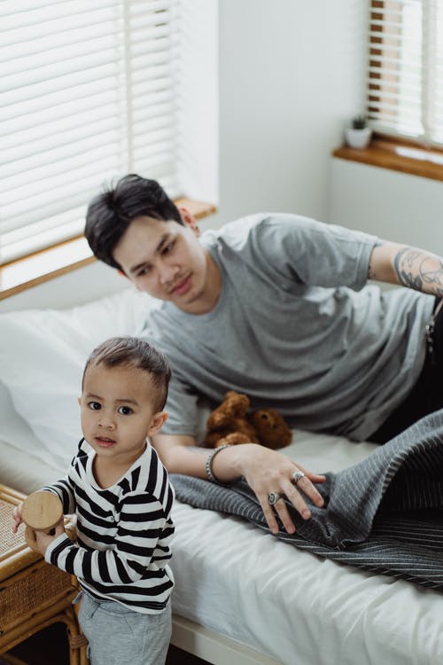 有关一起, 儿子, 在家的免费素材图片