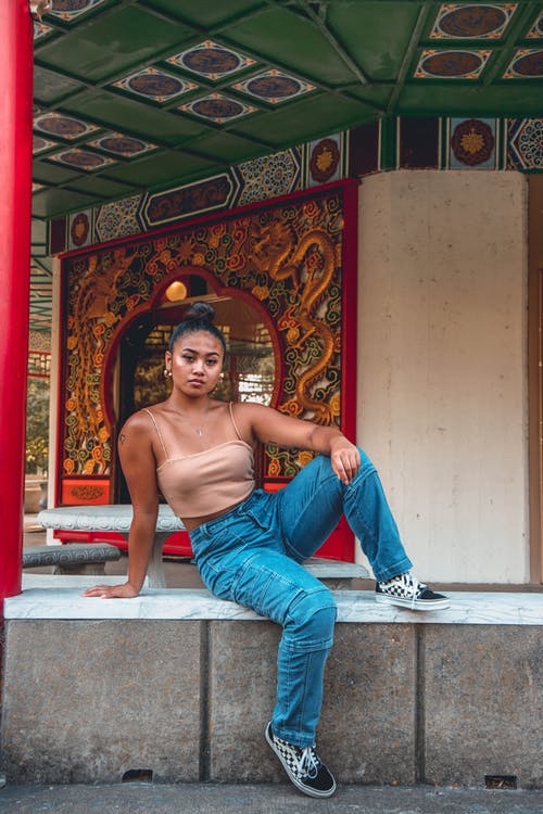 有关中空装, 亚洲建筑, 坐的免费素材图片