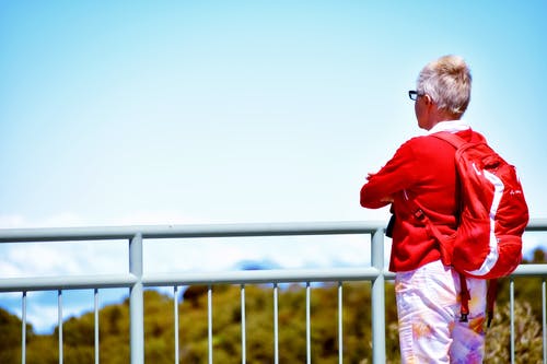 有关天空, 女人, 後视图的免费素材图片