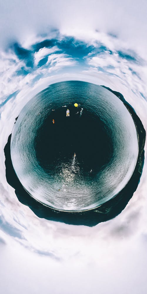 有关反射, 场景, 多云的的免费素材图片