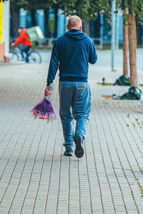 有关人行道, 垂直拍摄, 後视图的免费素材图片