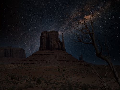 有关剪影, 在晚上, 夜空的免费素材图片