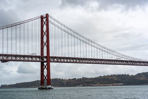 有关丘陵, 交通系统, 吊桥的免费素材图片