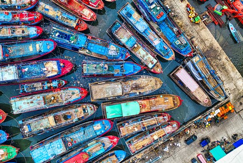 有关停泊, 海港, 码头的免费素材图片