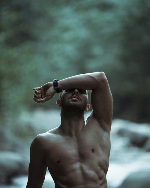 有关人, 半裸, 垂直拍摄的免费素材图片