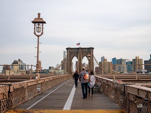 有关布鲁克林大桥, 景点, 木栈道的免费素材图片