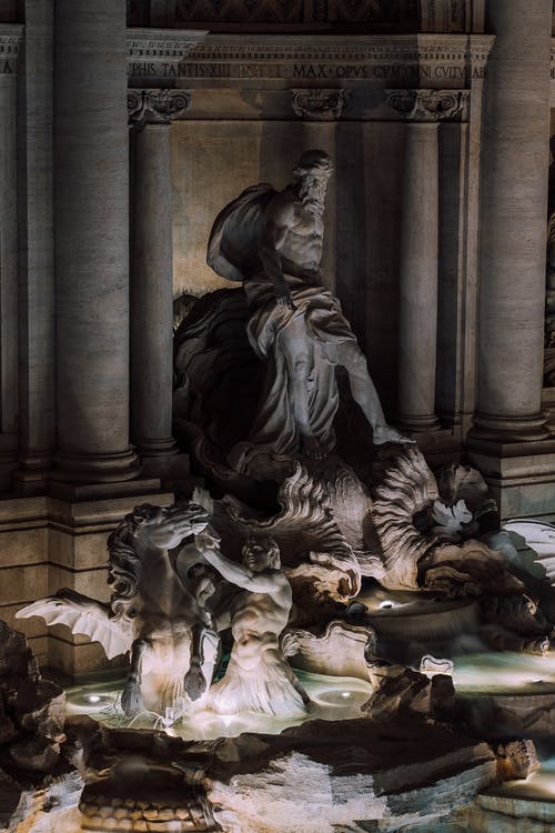 有关喷泉, 垂直拍摄, 巴洛克的免费素材图片