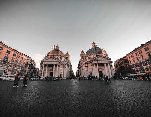 有关piazza del popolo, 上帝, 人群的免费素材图片