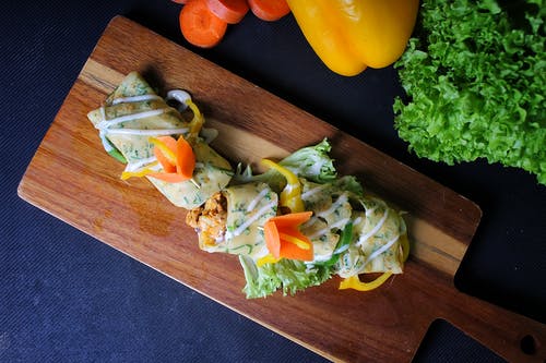 有关俯视图, 切片, 木砧板的免费素材图片