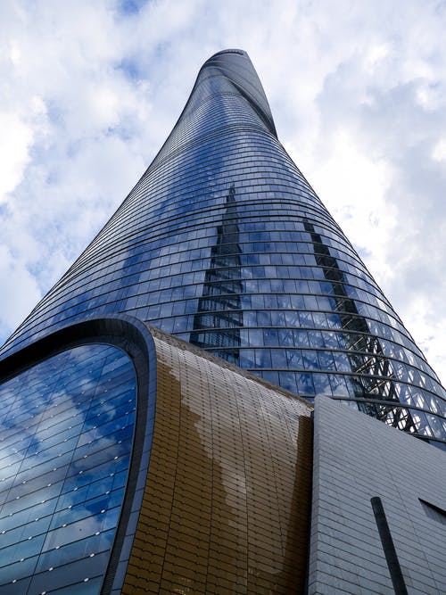 有关上海, 低角度拍摄, 垂直拍摄的免费素材图片