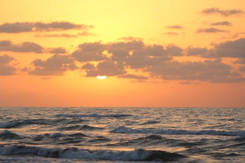 有关地平線, 太陽, 岸邊的免费素材图片