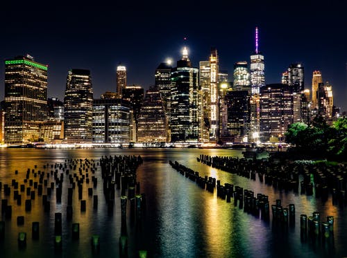 有关东河, 城市, 城市的灯光的免费素材图片
