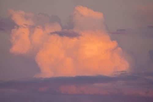 天空与白云在日落 · 免费素材图片