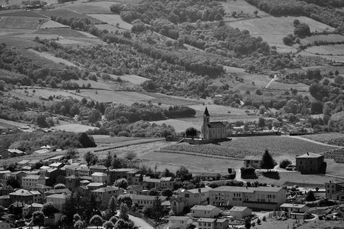 有关住宅, 單色, 城鎮的免费素材图片