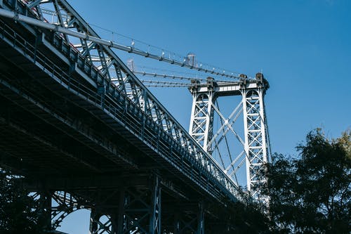 吊桥在城市的晴天 · 免费素材图片