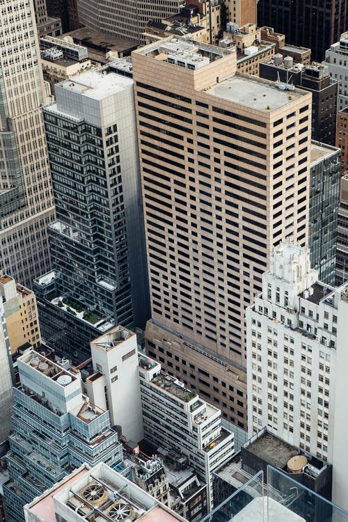 现代城市的高层建筑 · 免费素材图片