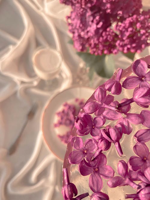 鲜花盛开在花瓶和冰的形式 · 免费素材图片