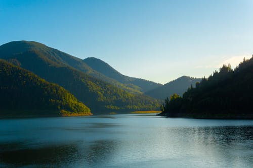 有关天性, 山, 湖的免费素材图片