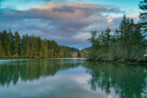 有关反射, 多云的, 平静的免费素材图片