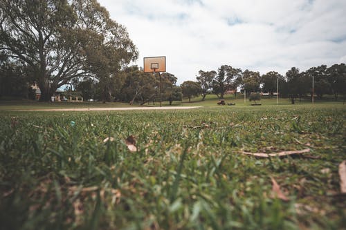 空的篮球场，在公园与运动场 · 免费素材图片