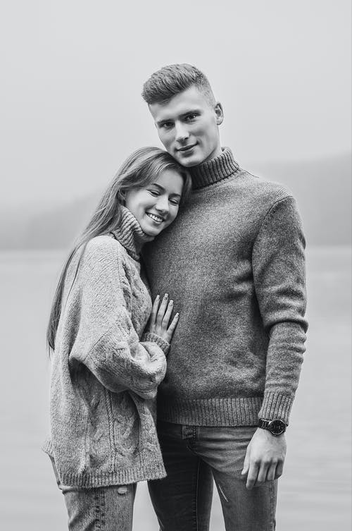 有关一对, 一起, 单色的免费素材图片