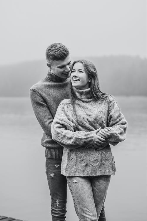 有关一对, 一起, 单色的免费素材图片