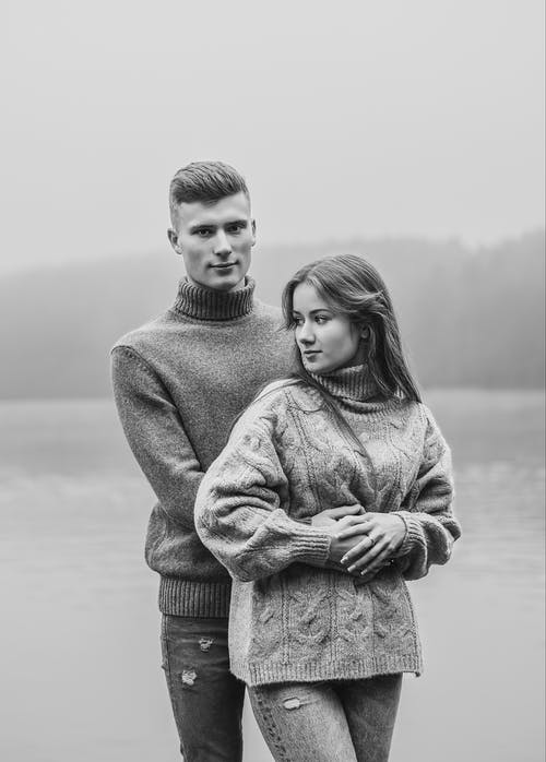 有关一对, 一起, 单色的免费素材图片