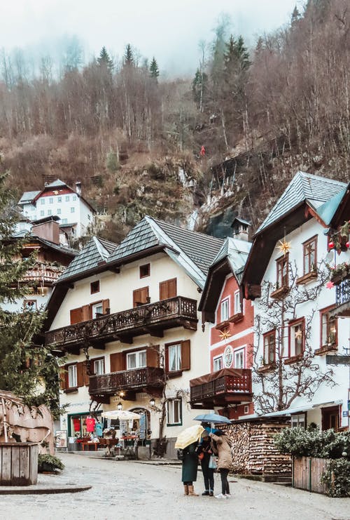 有关低角度拍摄, 哈尔施塔特, 户外的免费素材图片