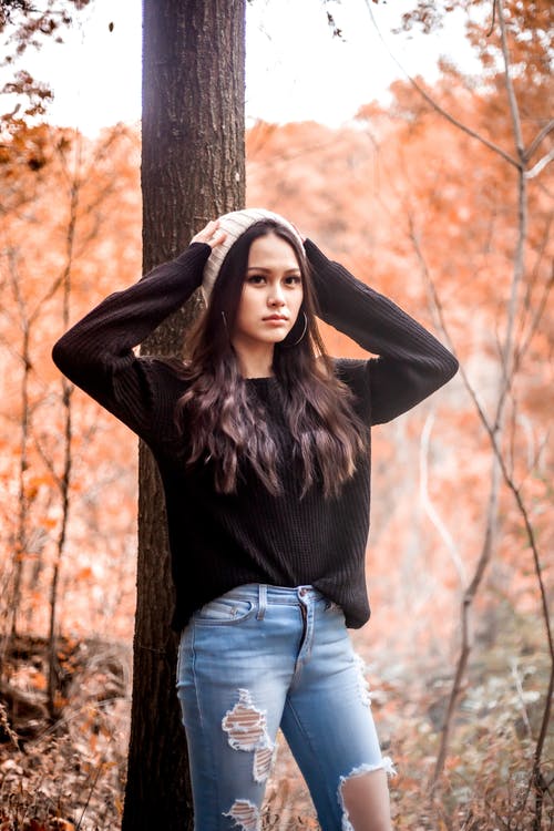 有关下落, 垂直拍摄, 女人的免费素材图片