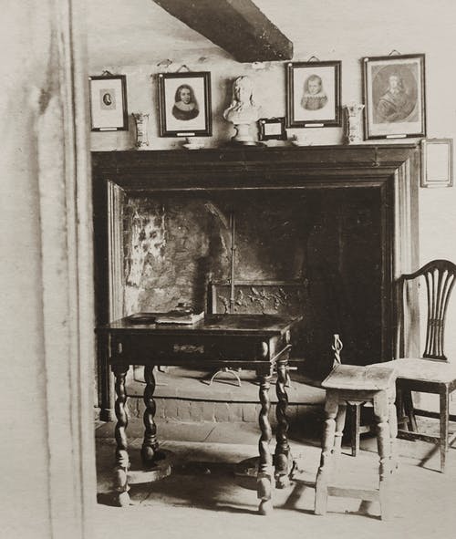 有关单色, 壁炉, 客厅的免费素材图片