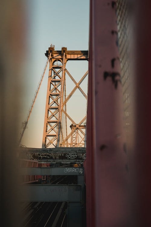 红色金属桥 · 免费素材图片