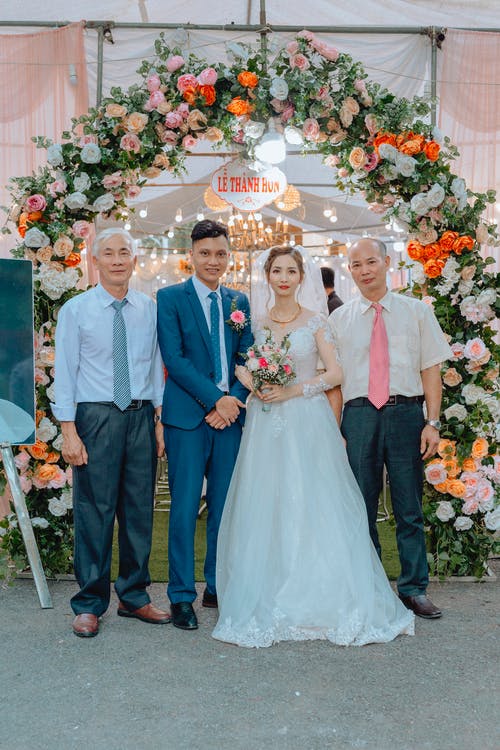 有关女人, 婚礼, 家庭照片的免费素材图片