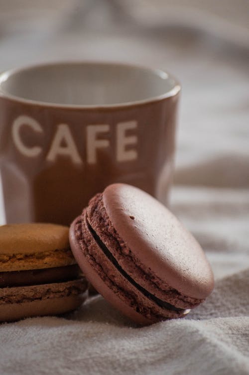 有关咖啡杯, 垂直拍摄, 布料的免费素材图片