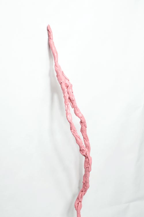 白色纺织上的粉红绳 · 免费素材图片