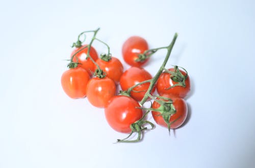 白色背景上的红番茄 · 免费素材图片