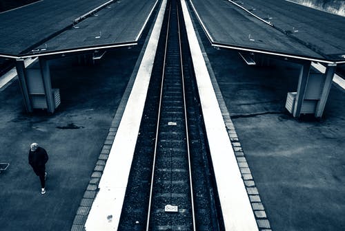 有关火车站, 火车铁轨, 终点站的免费素材图片