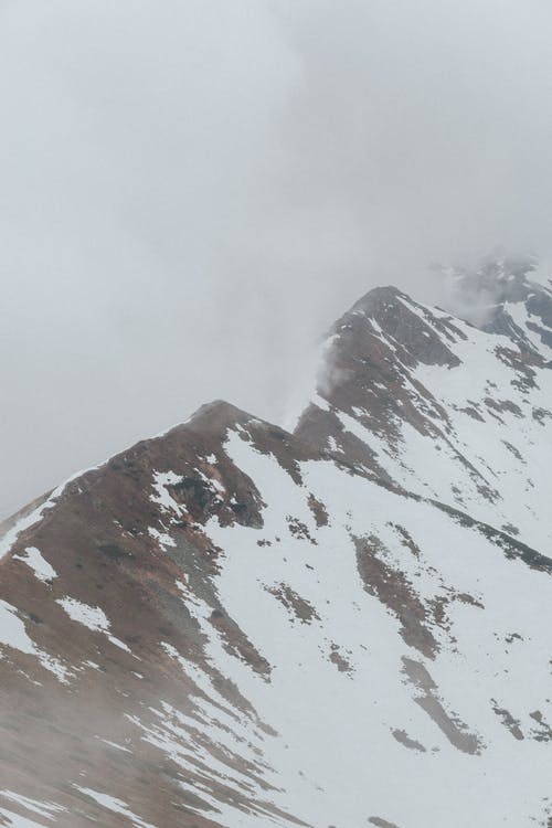 有关下雪的, 冬季, 垂直拍摄的免费素材图片