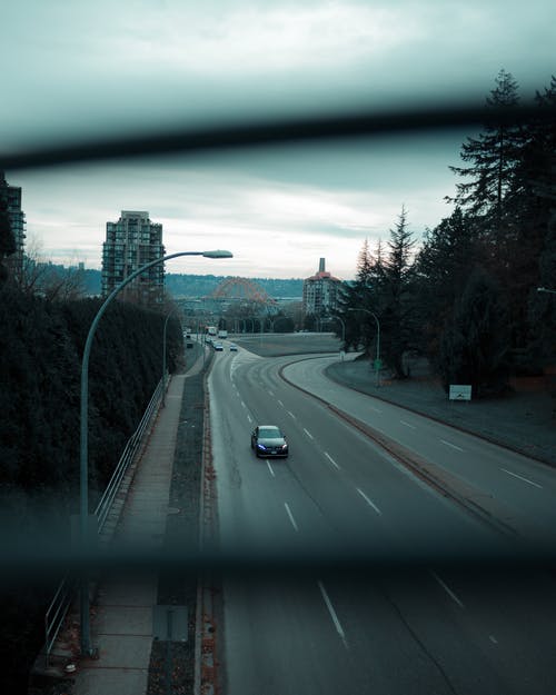 有关垂直拍摄, 汽车, 路的免费素材图片